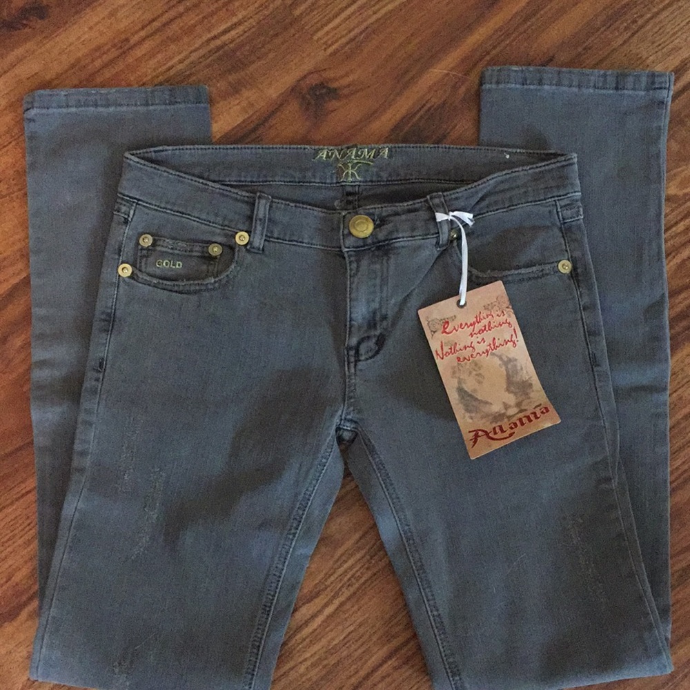 NWT Anama brand gray denim jeans